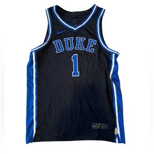NWT Nike Duke University Black/Blue Elite Basketball Jersey Size L